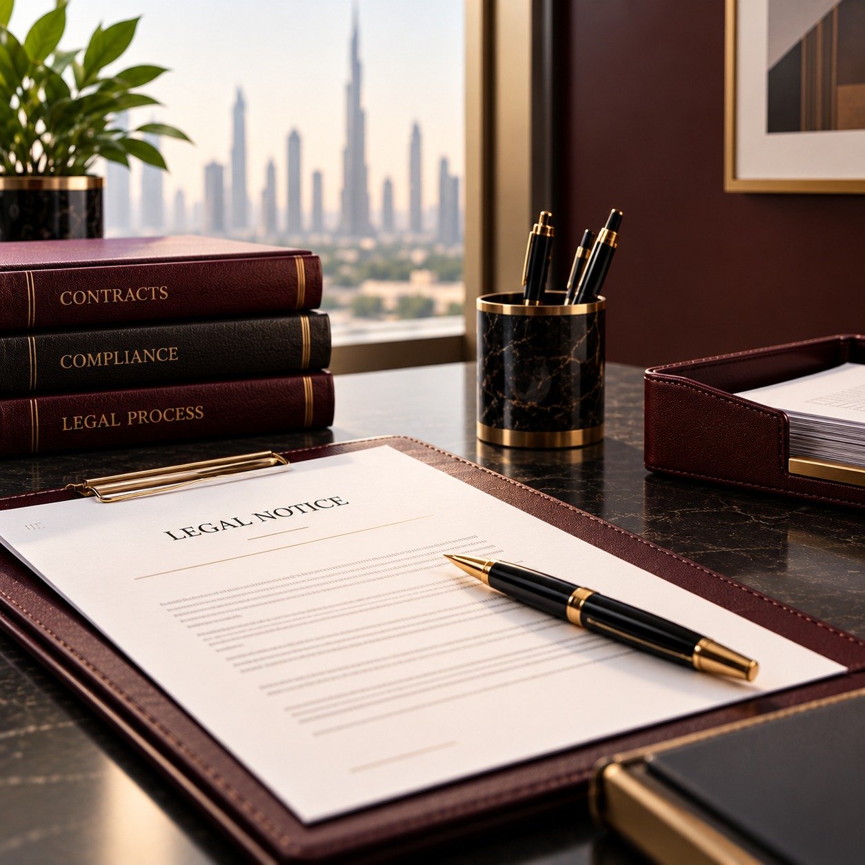Preparing a formal legal notice