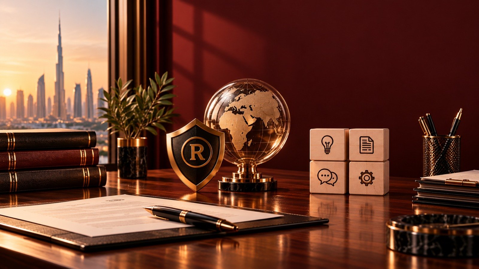 Discussing an intellectual property matter